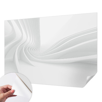 Fotomural decorativo para cabecero de cama con diseño de líneas fluidas