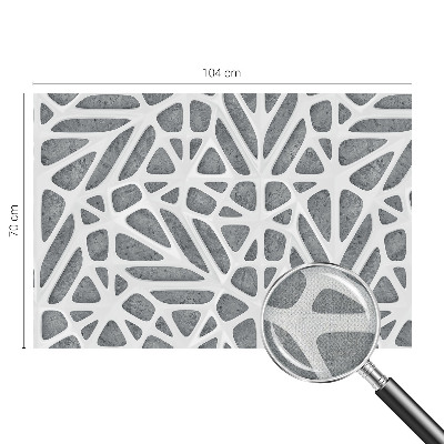 Fotomural decorativo para cabecero de cama con un diseño de red geométrica