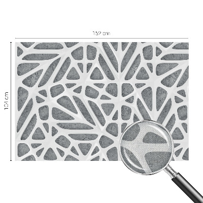 Fotomural decorativo para cabecero de cama con un diseño de red geométrica