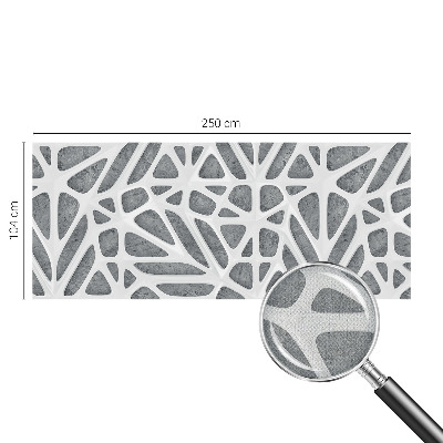 Fotomural decorativo para cabecero de cama con un diseño de red geométrica