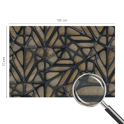 Fotomural decorativo para cabecero de cama Red de madera