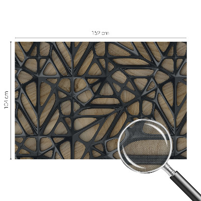 Fotomural decorativo para cabecero de cama Red de madera