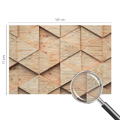 Mural de pared con estampado hermoso con mosaico de madera