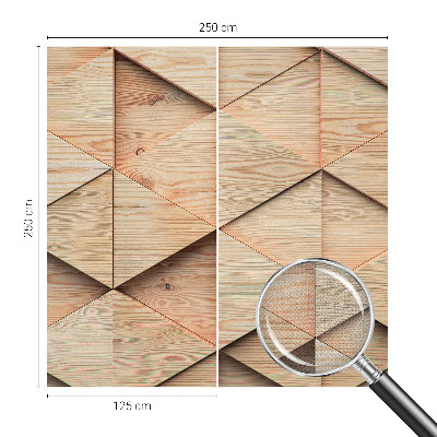 Mural de pared con estampado hermoso con mosaico de madera