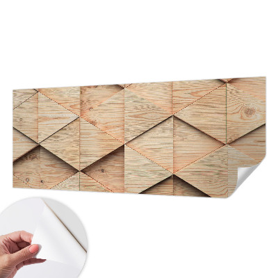 Mural de pared con estampado hermoso con mosaico de madera