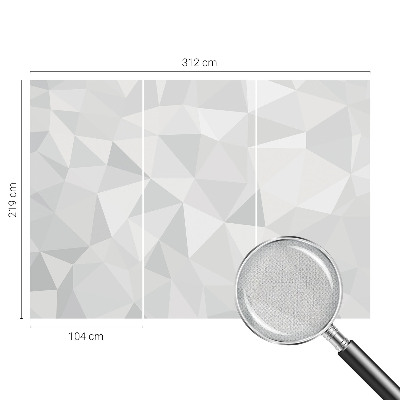 Papel mural con patrón decorativo con un motivo de mosaico triangular
