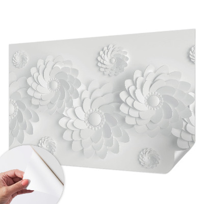 Papel mural con patrón decorativo con motivo floral elegante