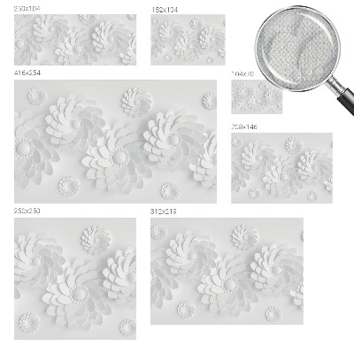 Papel mural con patrón decorativo con motivo floral elegante