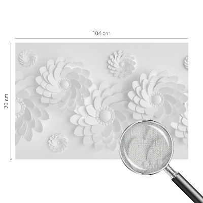 Papel mural con patrón decorativo con motivo floral elegante