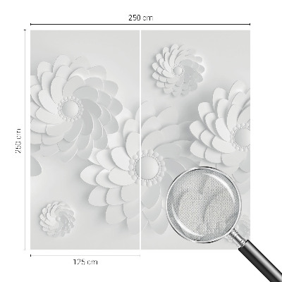 Papel mural con patrón decorativo con motivo floral elegante