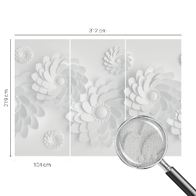 Papel mural con patrón decorativo con motivo floral elegante