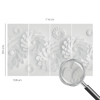 Papel mural con patrón decorativo con motivo floral elegante