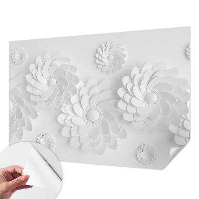 Papel mural con patrón decorativo con motivo floral elegante