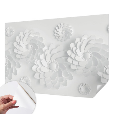 Papel mural con patrón decorativo con motivo floral elegante