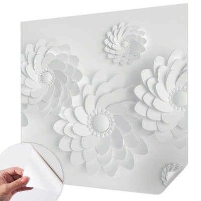 Papel mural con patrón decorativo con motivo floral elegante