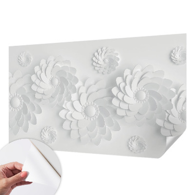 Papel mural con patrón decorativo con motivo floral elegante
