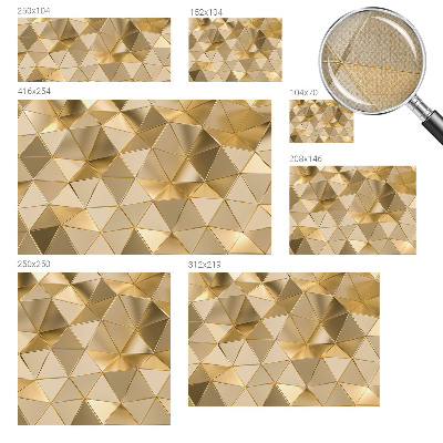 Fotomural decorativo para cabecero de cama con patrones triangulares