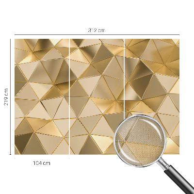 Fotomural decorativo para cabecero de cama Patrones triangulares