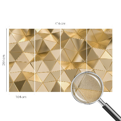 Fotomural decorativo para cabecero de cama con patrones triangulares