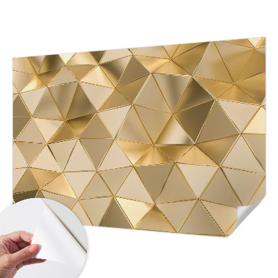 Fotomural decorativo para cabecero de cama con patrones triangulares