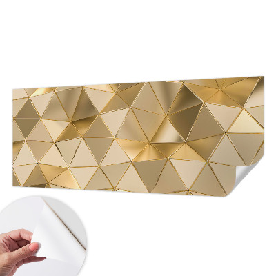 Fotomural decorativo para cabecero de cama con patrones triangulares