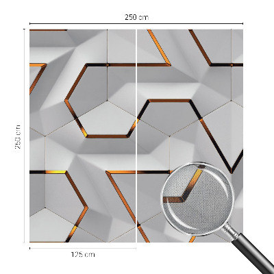 Papel mural con patrón decorativo con patrones tridimensionales