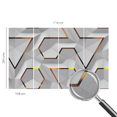 Papel mural con patrón decorativo Patrones tridimensionales