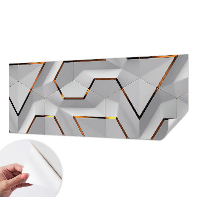 Papel mural con patrón decorativo con patrones tridimensionales