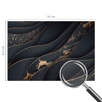 Mural de pared con estampado hermoso con ondas elegantes