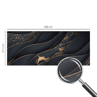 Mural de pared con estampado hermoso con ondas elegantes
