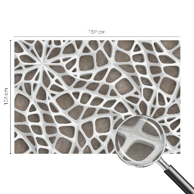 Papel mural texturado decorativo Red geométrica