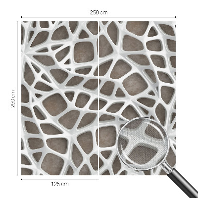 Papel mural texturado decorativo Red geométrica