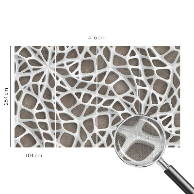 Papel mural texturado decorativo Red geométrica