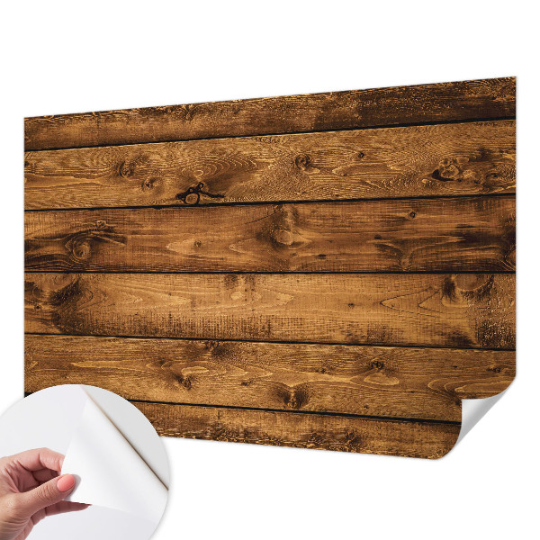 Fotomural decorativo para cabecero de cama con diseño de tablas de madera