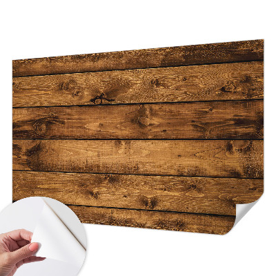 Fotomural decorativo para cabecero de cama con diseño de tablas de madera
