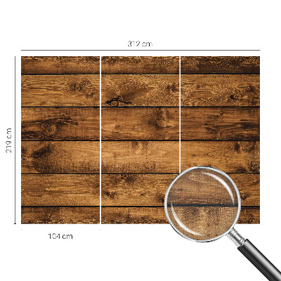 Fotomural decorativo para cabecero de cama con diseño de tablas de madera