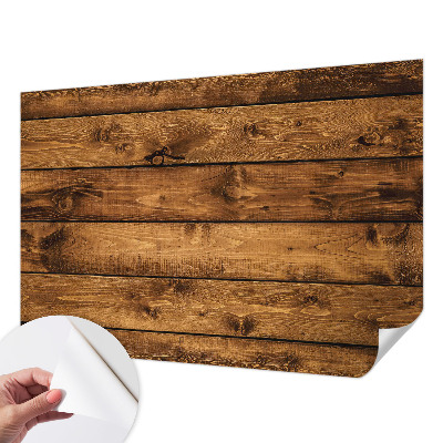 Fotomural decorativo para cabecero de cama con diseño de tablas de madera