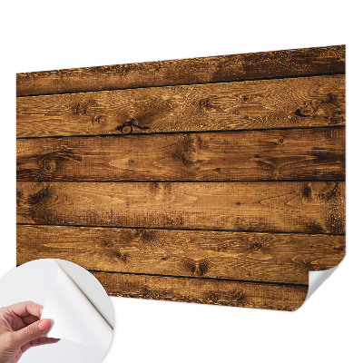 Fotomural decorativo para cabecero de cama con diseño de tablas de madera
