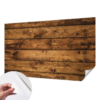Fotomural decorativo para cabecero de cama con diseño de tablas de madera
