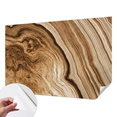 Papel mural con patrón decorativo con veta de madera