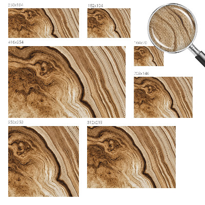 Papel mural con patrón decorativo veta de madera