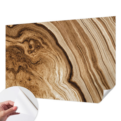Papel mural con patrón decorativo con veta de madera