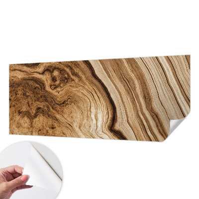 Papel mural con patrón decorativo con veta de madera