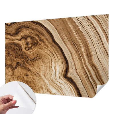 Papel mural con patrón decorativo con veta de madera