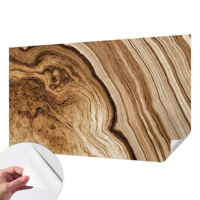 Papel mural con patrón decorativo con veta de madera