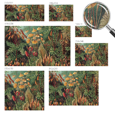 Papel mural texturado decorativo Jardín exótico