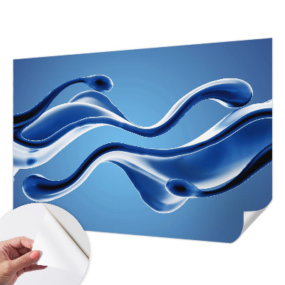 Mural de pared con estampado hermoso con el motivo «Ligereza abstracta»