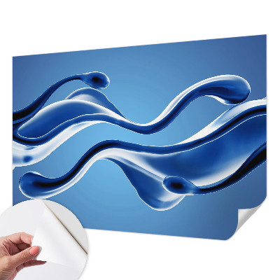 Mural de pared con estampado hermoso con el motivo «Ligereza abstracta»