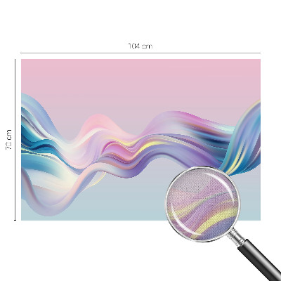 Papel mural texturado decorativo con diseño de olas coloridas