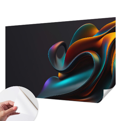 Fotomural decorativo para cabecero de cama con un remolino colorido